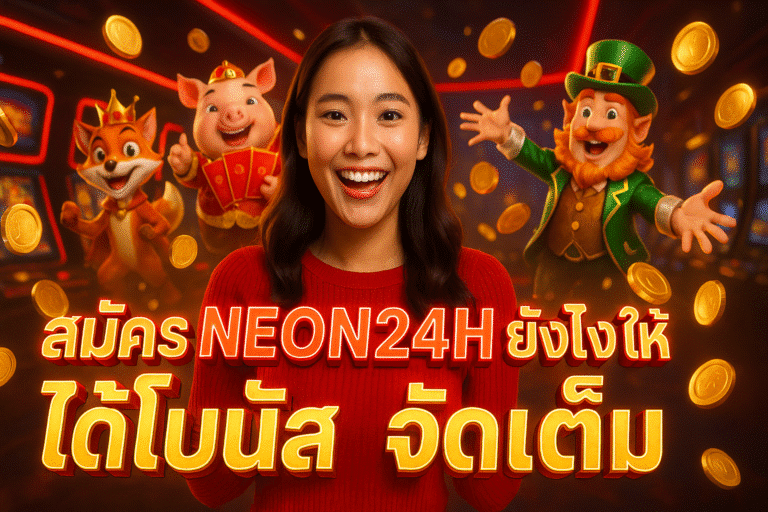 สมัคร NEON24H ยังไงให้ได้โบนัสจัดเต็ม
